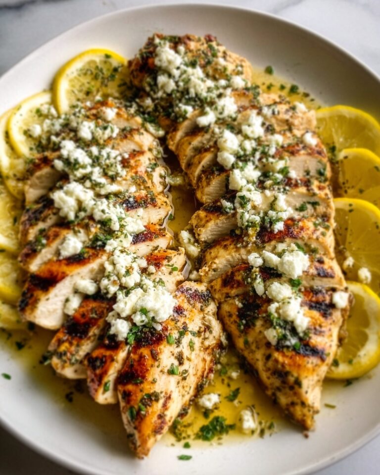 Greek Chicken with Lemon and Feta Recipe