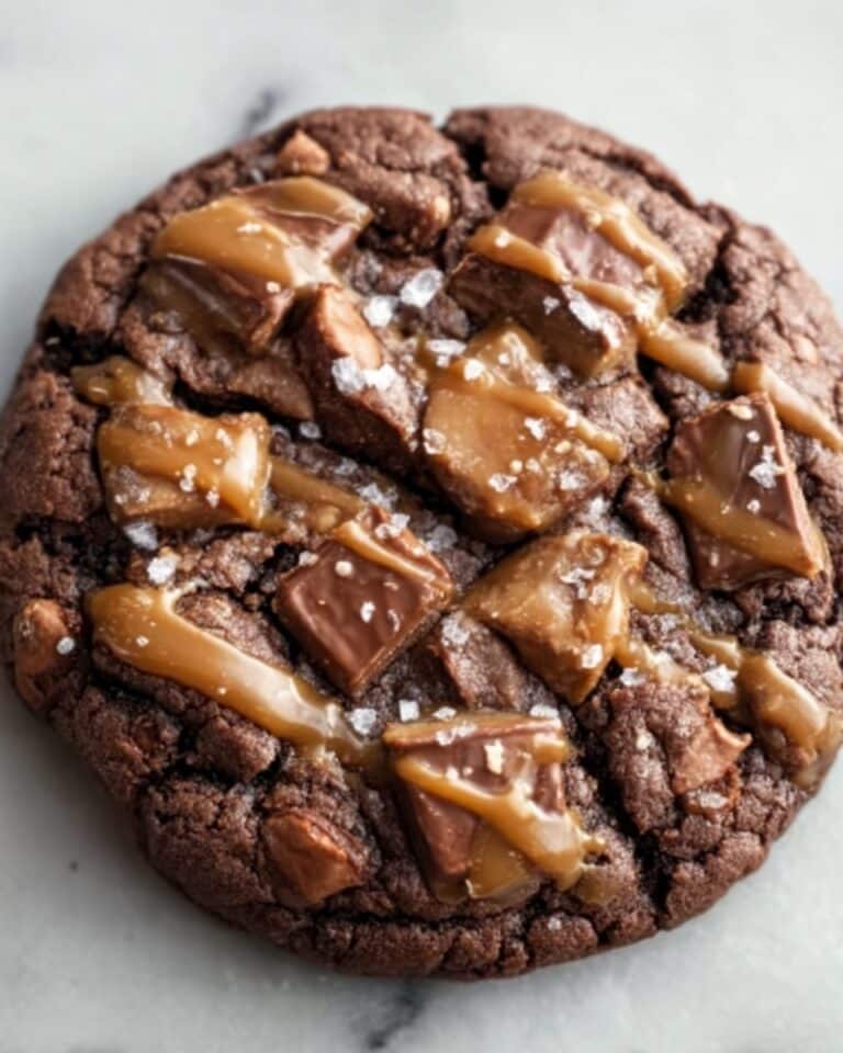 Double Chocolate Salted Caramel Cookies Recipe