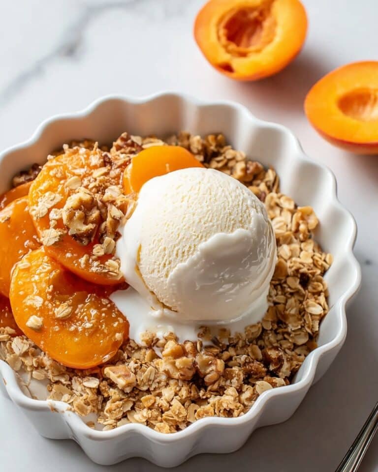 Warm Persimmon Crisp with Oat Streusel for Winter Dessert Treats Recipe