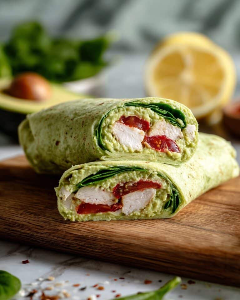 Creamy Pesto Chicken Wraps Recipe