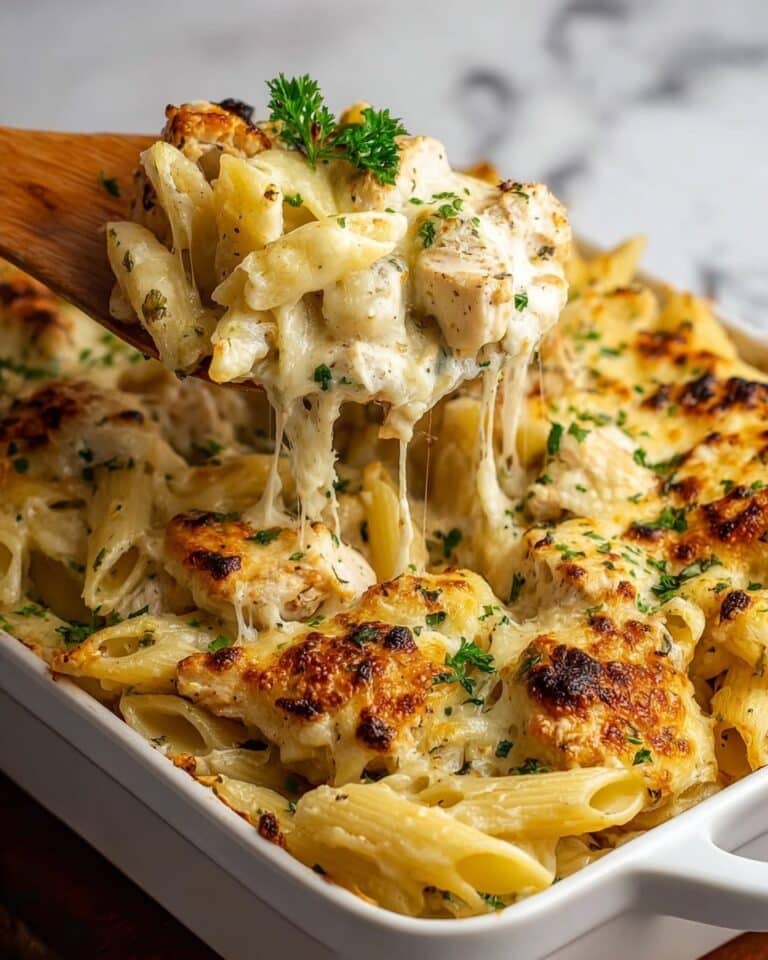 Banana Pepper Chicken Alfredo Bake Recipe