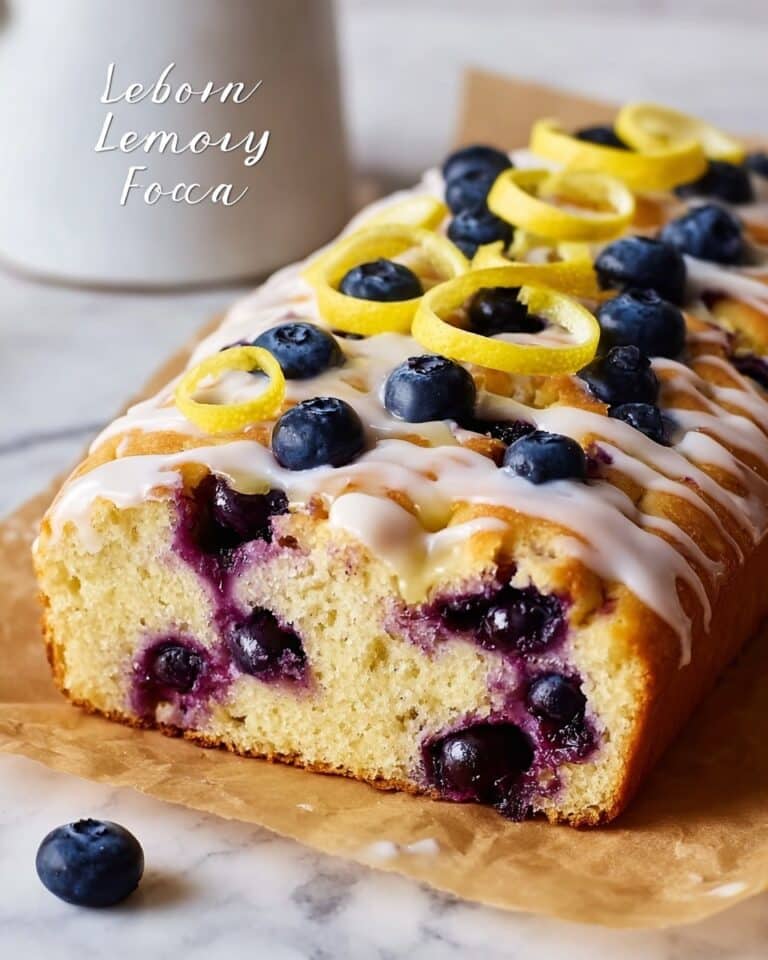 Lemon Blueberry Focaccia Bread Recipe