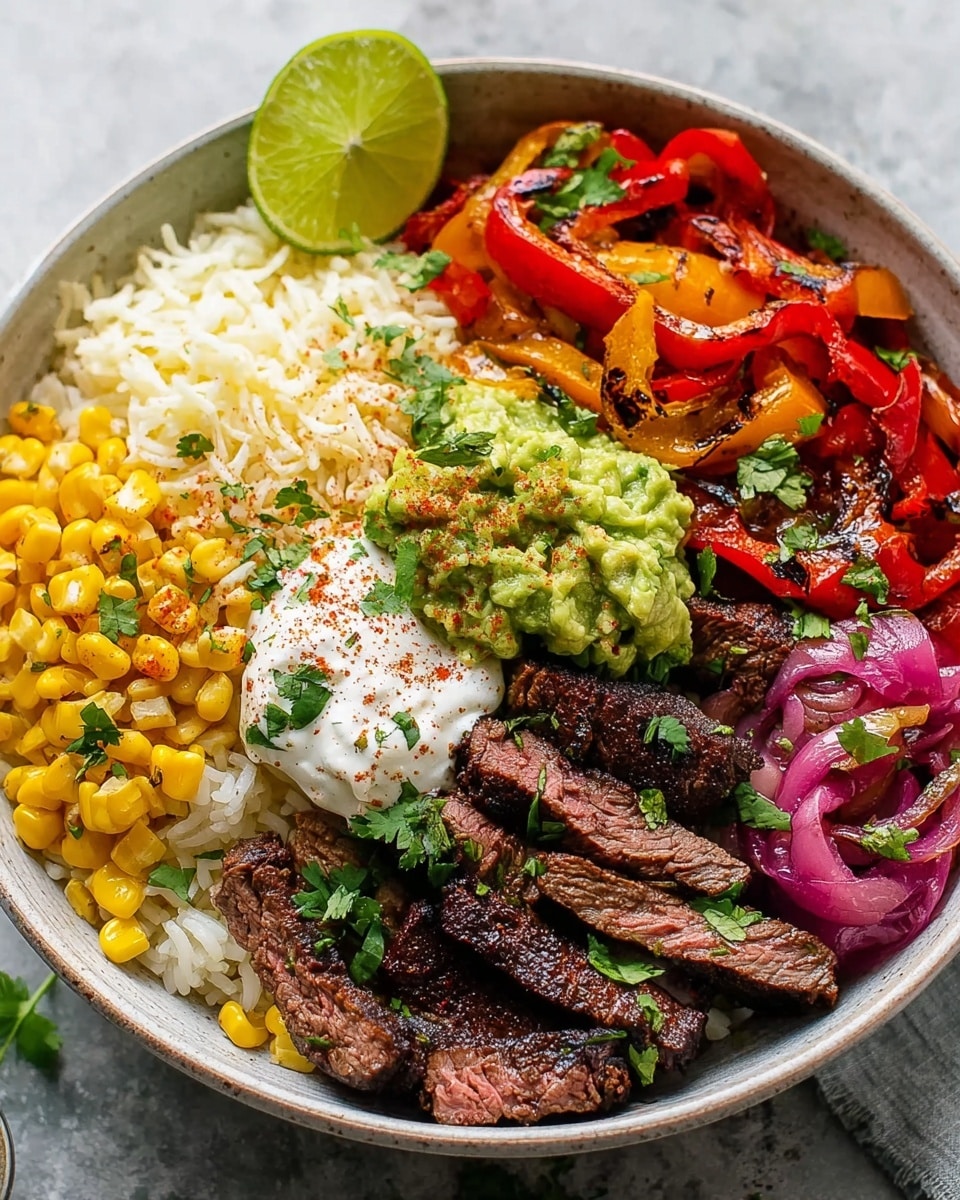 A white bowl filled with a colorful layered nacho dish, starting with a base layer of melted golden cheese mixed with seasoned ground meat. On top, crispy yellow tortilla chips are scattered unevenly around the bowl. Fresh green jalapeño slices and bright red cherry tomato halves are spread generously, adding vibrant pops of color. In the center, there is a large dollop of white sour cream on top of a bed of crisp green lettuce shreds, and finely chopped green onions are sprinkled over the sour cream. The textures range from crunchy chips to soft meat and creamy sour cream. photo taken with an iphone --ar 4:5 --v 7