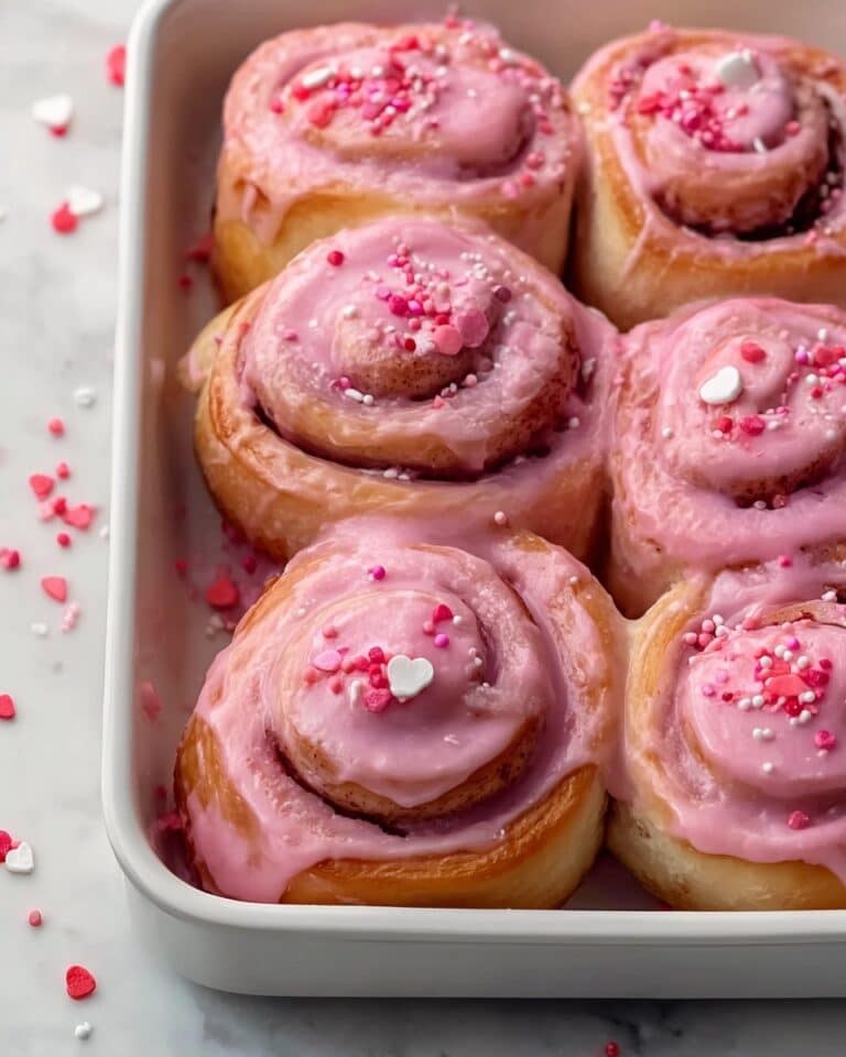 Pink Velvet Cinnamon Rolls Recipe