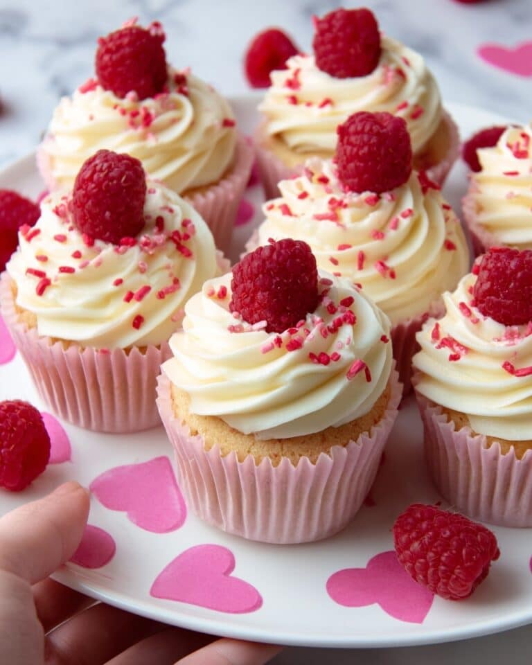 White Chocolate Raspberry Cupcakes Recipe