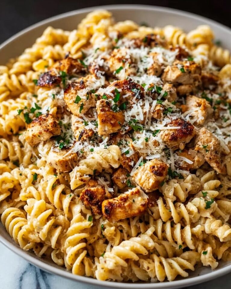 Crockpot Garlic Parmesan Chicken Pasta Recipe