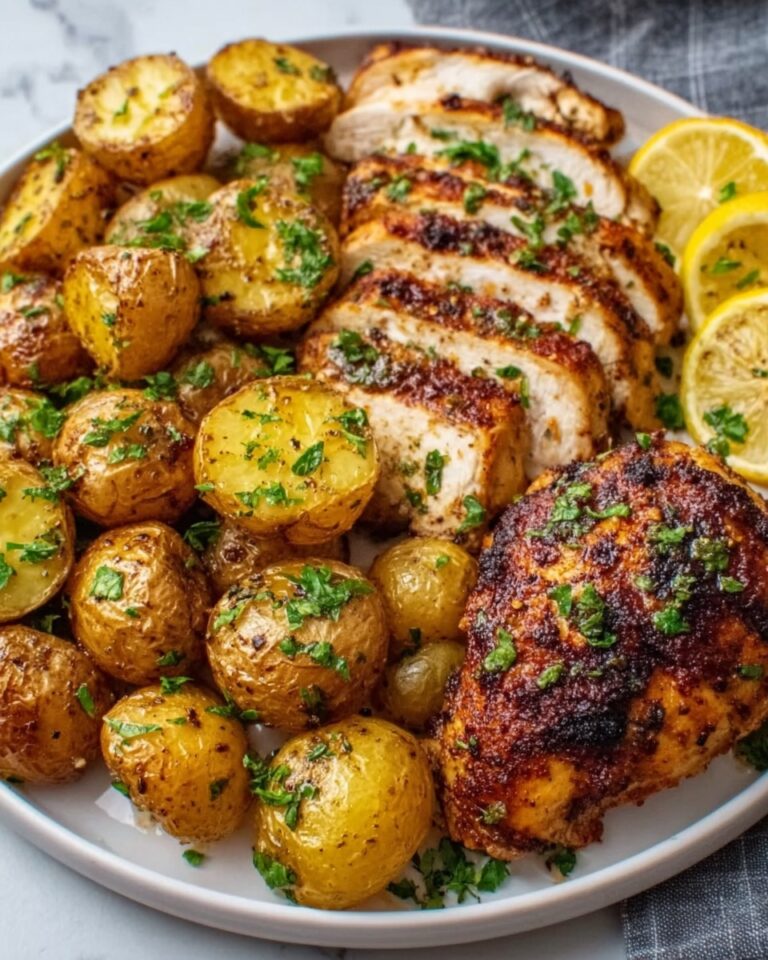 Sheet Pan Lemon Balsamic Chicken and Potatoes Recipe