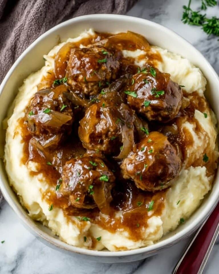 Crock Pot French Onion Meatballs Recipe