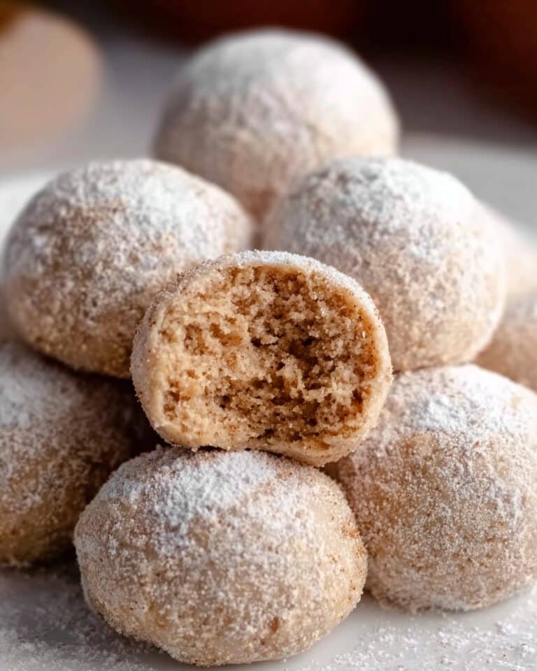Cinnamon Sugar Snowball Cookies Recipe