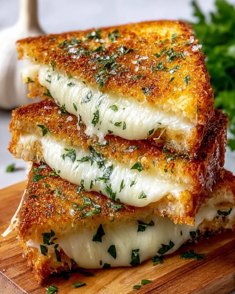 Garlic Bread Grilled Cheese Recipe