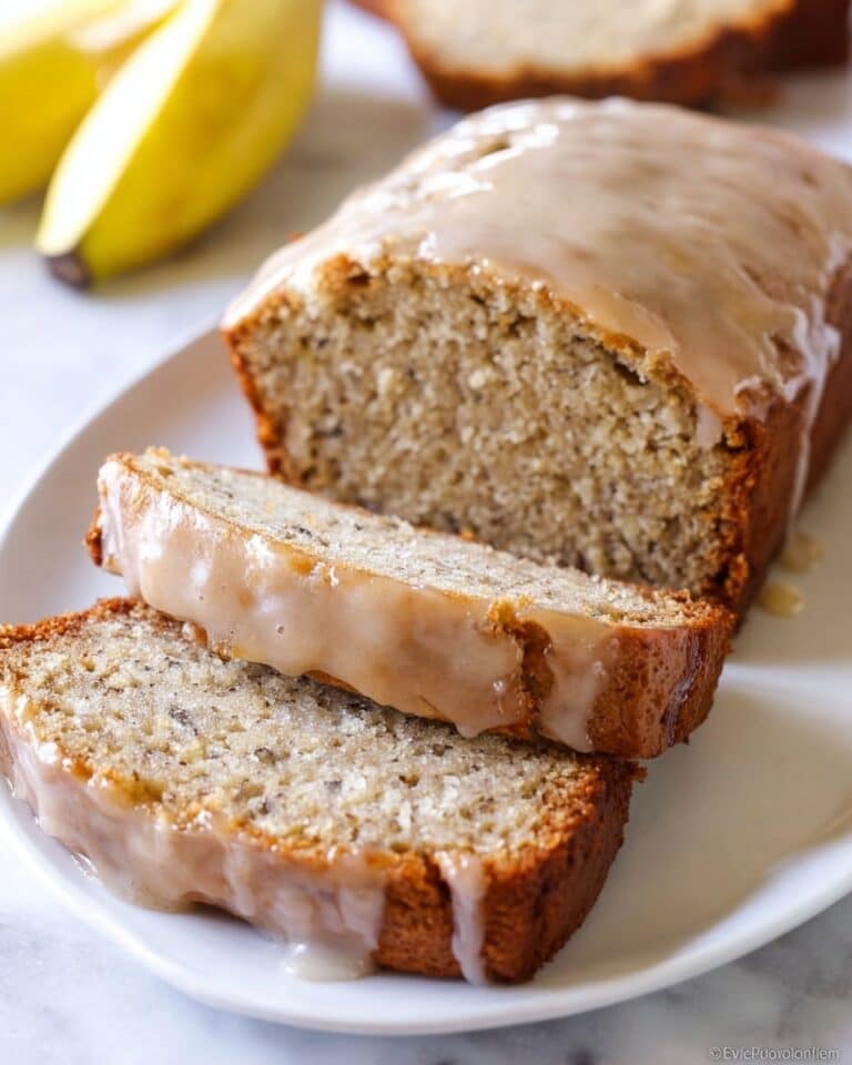 Coffee Glazed Banana Bread Recipe