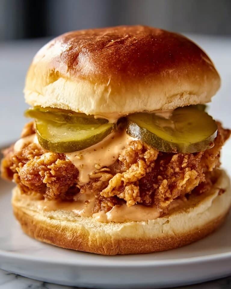Popeyes-Style Spicy Chicken Sandwich with Pickles Recipe