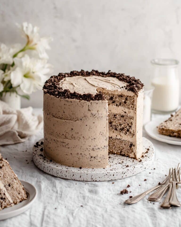 Oreo Cake with Coffee Oreo Buttercream Recipe