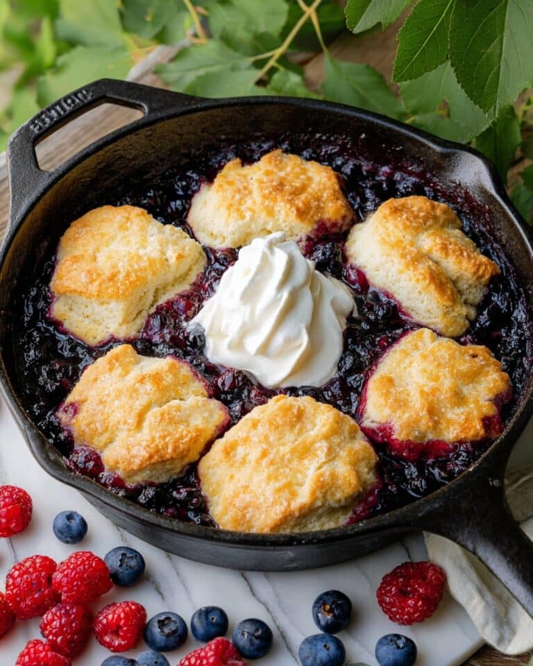 Dutch Oven Blueberry Cobbler Recipe