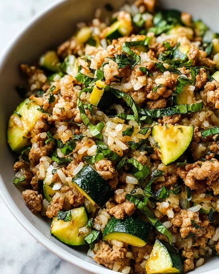 Ground Chicken Zucchini Rice Skillet Recipe